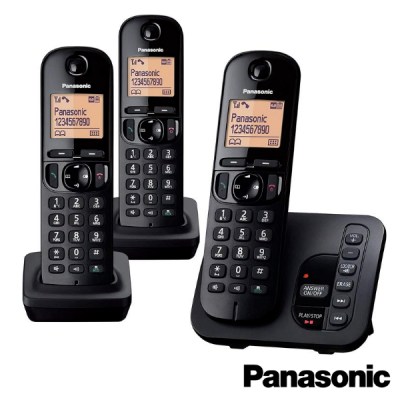 TELEPHONE PANASONIC KX-TGC223 TRIO NOIR-1